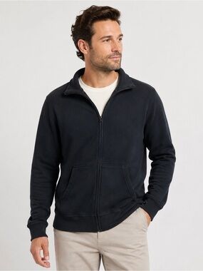 Redwood Classics Men’s Black Full Zip Sweatshirt Jacket Made in Canada S NWT